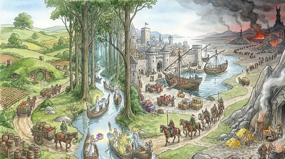 La economía en la Tierra Media: análisis económico del mundo de Tolkien